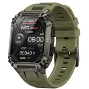 Promate XWATCH S19 IP67 Shock-Resist Smart Watch Green with Fitness Tracker & Bluetooth Calling. Large 1.95" Display. Up to 12 Days Battery Life. Heart Rate/Step/Sleep Tracker [XWATCH-S19.MNG]