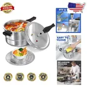 Versatile 6 Quart Pressure Canner with Safety Valves & Canner Rack Included