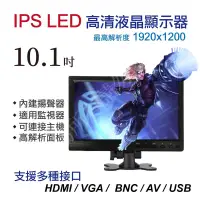 在飛比找蝦皮購物優惠-10.1吋 LED IPS 高清液晶顯示器 最高解析 192