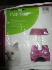Tail Waggers Cat Tree 28x28x56cm Purple and Beige Color