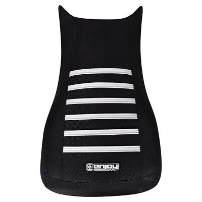 2005-2009 Arctic Cat Automatic 650 700 Seat Cover ALL BLACK/WHITE RIBS #380