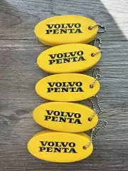 Volvo Yellow floatable keychains Lot Of 5
