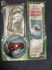 Vintage Old Fashion RIBBON Christmas Ornament Kit Ball Sequin RARE