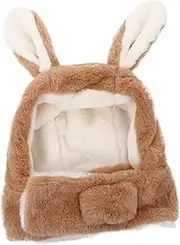 [PRETYZOOM] 1pc Bunny Ears Scarf Bunny Hat Moving Ears Toddler Hats Toddler Neck Warmer Plush Bunny Hat Animal Rabbit Headband Plush Kids Hat Kids Hats Fluff Child Ear Muffs Autumn and