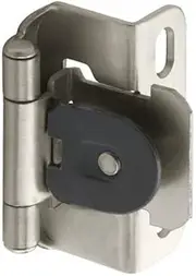 [Amerock] BP8719-G10 1/2-inch (13mm) Overlay Single Demountable Cabinet Hinge, Satin Nickel - 10 Pair (20 Units)