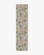 75' x 305' | Machine Washable Runner Rug | Kid & Pet Friendly | Indoor Rug | Rubus Azure & Fawn Flatwoven Rug by Sanderson | Ruggable
