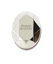 Alexander McQueen Logo Engraved Ring 11,13 White