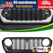 Front Grill Bumper Mesh Grille For Jeep Wrangler JL 2018-2023 upgrade to 2024 JL (for: Jeep)