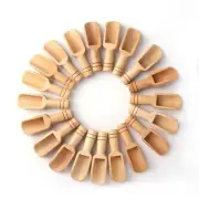 4x Mini Wooden Salt Spoons Tea Coffee Scoops Seasoning Spices Bath Salt Spoon