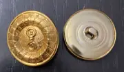 36 C&C Metal Products 5020 Roulette Metal Button Size 45 Ligne Gold Finish