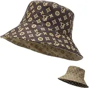 [FSIGOM] Women's Sun Hats Summer Beach UV Protection UPF Packable Wide Brim Chin Strap,Can be Worn on Both Sides Oversized Bucket Hat