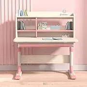 Ergonomic 80cm Height Adjustable Children Kids Study Desk Only Blue Pink AU Pink Desk Only