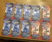 10 Pokemon TCG Temporal Forces - Sleeved Blister Booster Packs Scarlet & Violet
