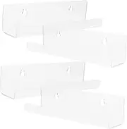 RORPOIR Modern Wall-Mounted Record Holder Acrylic Vinyl Record Display for Home