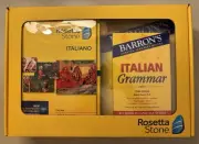 Rosetta Stone ITALIANO Level 1-5 Set with Grammar, Dictionary, At A Glance NIB