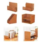 Desktop Bookshelf Decorative Magazine Rack for Living Room Farmhouse Office
