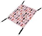 BELLIFFY Cat Nest Bed Hammock Chair Swing Stuffed Kitten Small Pet Hammock Nest Kitten Cage Hammock Pet Hanging Hammock Warm Small Pet Hammock Hanging Nest Warm Plush Cages Inner Plush Pink
