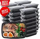 Meal Prep Containers 50 Pack 32oz,Reusable Plastic Boxes,Microwave &Freezer Safe