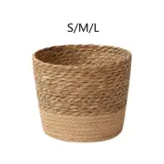 Braided Planter Basket, Storage Bin Decoration Vase Flower Pot Planter Container