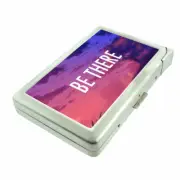 Be There Em1 Cigarette Case with Built in Lighter Metal Wallet