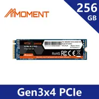 在飛比找PChome24h購物優惠-Moment PCIe Gen 3x4 SSD固態硬碟256