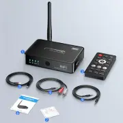 Bluetooth Audio Receiver NFC to RCA AUX U Disk TF MIC Interface Audio Adapter