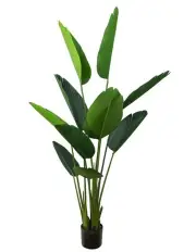 [Fusion Botanicals] Potted Faux Traveller Palm Leaves Artificial Flower 150cm in Green