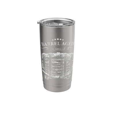 Bourbon Barrel Aged Whiskey Keg Insulated Stainless Steel Tumbler Limited