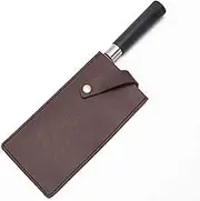 Knife Guard, PU Leather Knife Sheath, 18.5 x 10.5cm Brown, Kitchen Knife Covers Protection Accessories