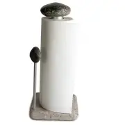 Premium Granite Paper Towel Holder - Free Standing Kitchen Paper Towel Roll H...