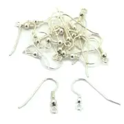 18 Sterling Silver Shepherd Hook Earrings Jewelry Making 22 Gauge 20mm