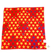 Vivienne Westwood muslin fabric Scarf Handkerchief, Unisex, Star pattern Design