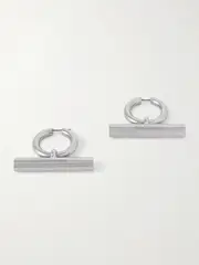 [MCQUEEN] MCQUEEN - Silver-tone Hoop Earrings - One size One size Silver