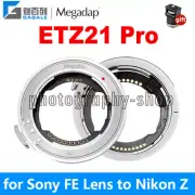 Megadap ETZ21 Pro AF Lens Adapter for Sony E Lens to Nikon Z8 Z5/Z6/Z7/9 ZFC Z30