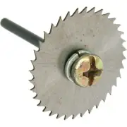 High Speed Steel 1" Cut Off Wheel & Mandrel Rotary Drum Art Hobby Jewelers Tool