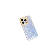 For iPhone 15 Pro Laser Diamond Pattern Frosted Phone Case - Yellow