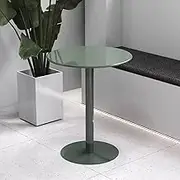 Round Cocktail Bar Table with Metal Base, Tall Bistro Pub Table, Counter Bar Height Table for Kitchen, Dining Room, Side/end Table Drink Tables