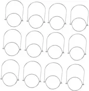 GRIRIW 12 Pcs Solar Mason Jar Lamp Hanger Decorative Solar Hanger for Outdoor Use Practical Handle for Lights Trees Courtyards and More