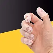 Gigicloud 5pcs Silicone Guitar Finger Protectors, Anti-Slip Finger Cover Guitar Fingertip Protector Covers Guitar Guard Play Finger Gloves for Ukulele Electric Acoustic Guitar Stringed Musical