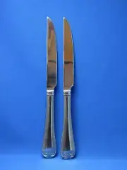 REED & BARTON SET OF 2 STEAK KNIVES STAINLESS STEEL NEW SUSSEX pattern 9 5/8"