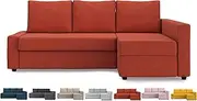 Friheten Slipcover for The IKEA Friheten with Chaise Corner Cover, Sofa Bed Cover, Sectional Slipcover (Polyester-Orange)