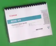 Owners Manual for Canon EOS M5 Camera 222 Pages W/Clear Covers!