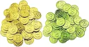ERINGOGO 200pcs Greenery Decor Patricks Day Decorations St Patricks Day Accessories Shamrock Supplies Lucky Coin Fun Tokens Leprechaun Lucky Shamrock Plastic