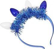 [KOMBIUDA] Hanukkah Headband Headband Decoration Bulb Head Bands Hair Decor Hanukkah Decorations Decorative Headdress Light Bulb Headdress Costume Props Plastic