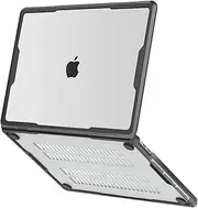 MOSISO Compatible with MacBook Pro 13 inch Case M2 2025-2016 A2338 M1 A2251 A2289 A2159 A1989 A1708 A1706, Heavy Duty Rugged Shockproof Protective Plastic Hard Shell Case with TPU Bumper, Transparent