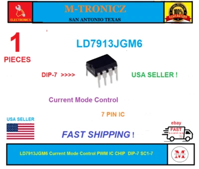 1 PCS LD7913JGM6 Current Mode Control PWM IC CHIP DIP-7 SC1-7 USA SELLER