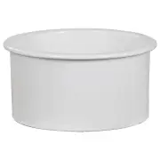 Bandon Premium 46x25.4 Round Drop in Undermount Fireclay Sink, White