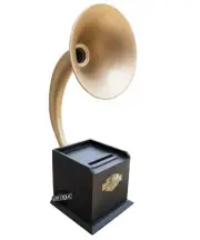 Nautical Vintage Retro Gramophone Speaker For Smartphones Table Decor Gift