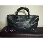 100%正品 BALENCIAGA 285451 GIANT WORK 小玫瑰金扣 夜藍 現貨 SALE