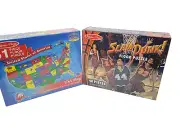 Melissa & Doug Puzzles- 2 floor puzzles- USA Map and Slam Dunk